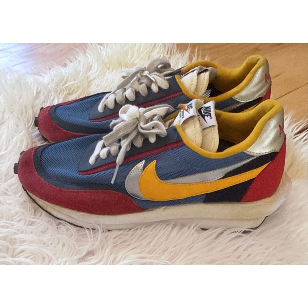 Limited Edition sacai x Nike LDWaffle Varsity Blue Colonlock Sneakers Shoes 10.5 - Picture 8 of 13